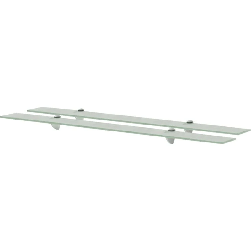 vidaXL Svævehylder 2 stk. 100 x 10 cm 8 mm glas