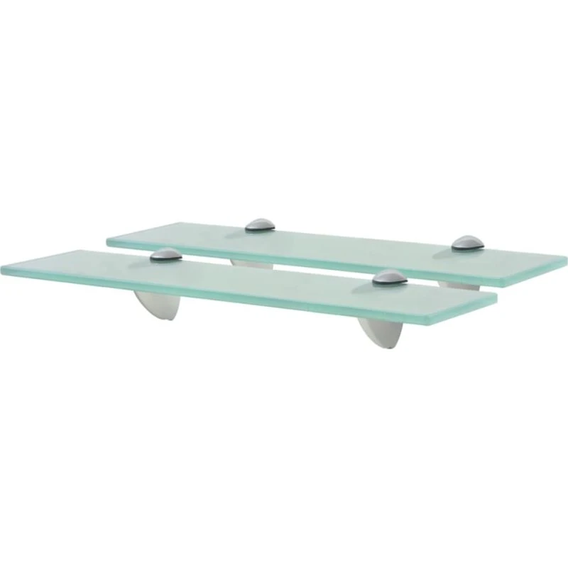 vidaXL svævehylder 2 stk. 40 x 20 cm, 8 mm klart glas
