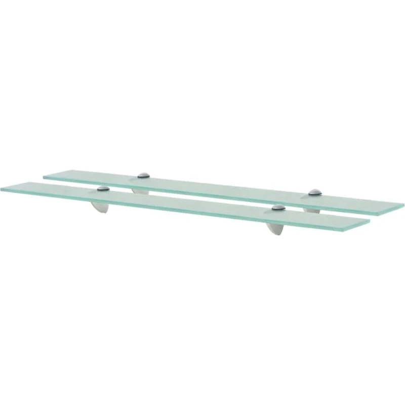 vidaXL svævehylder 2 stk. 80x20 cm 8 mm klart glas