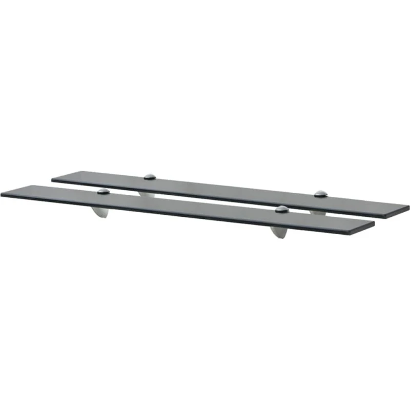 vidaXL svævehylde 2 stk. 80 x 20 cm 8 mm glas