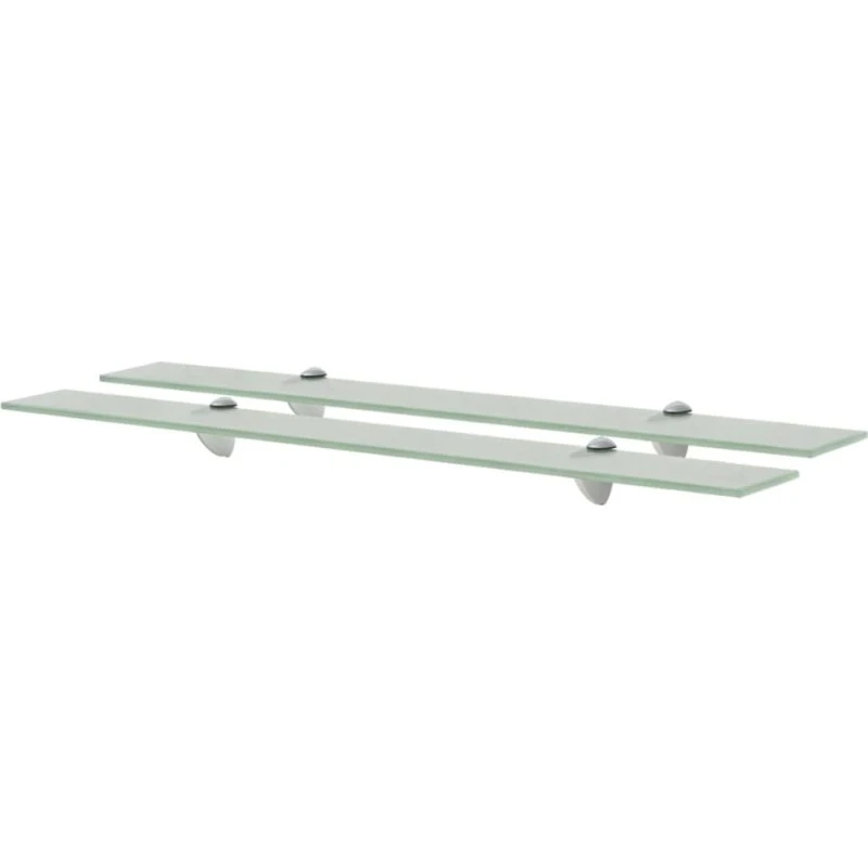 vidaXL svævehylder 2 stk 80x20 cm 8 mm hærdet glas