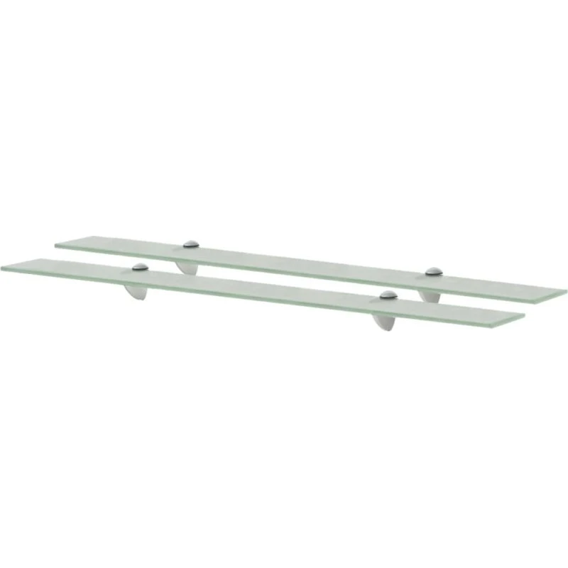 vidaXL svævehylder 2 stk. 90x20 cm 8 mm hærdet glas