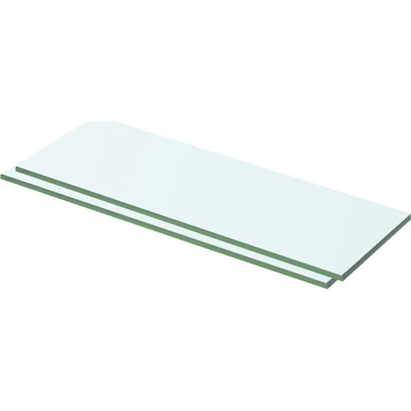 vidaXL 2 stk. glashylder 50 x 12 cm klar, 8 mm