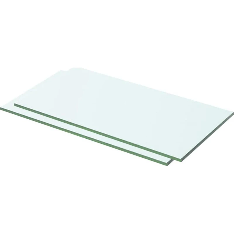 vidaXL Glashylde 2 stk. 50 x 20 cm klar (8 mm)