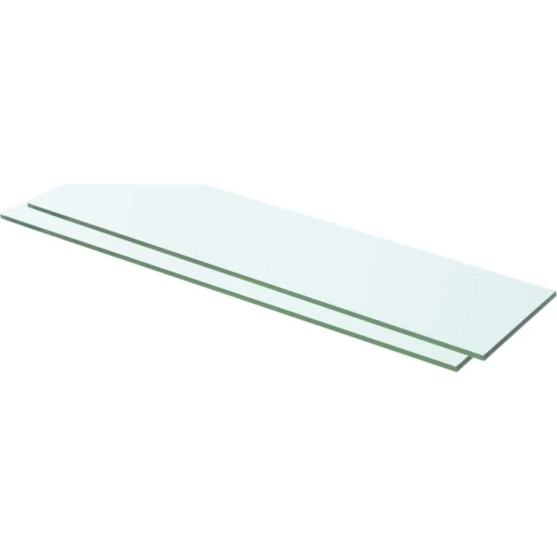 vidaXL glashylder 2 stk. 60 x 12 cm klar (8 mm)