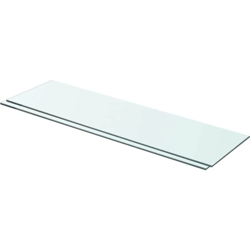 vidaXL 2 stk. glashylder 70x20 cm klar 8 mm