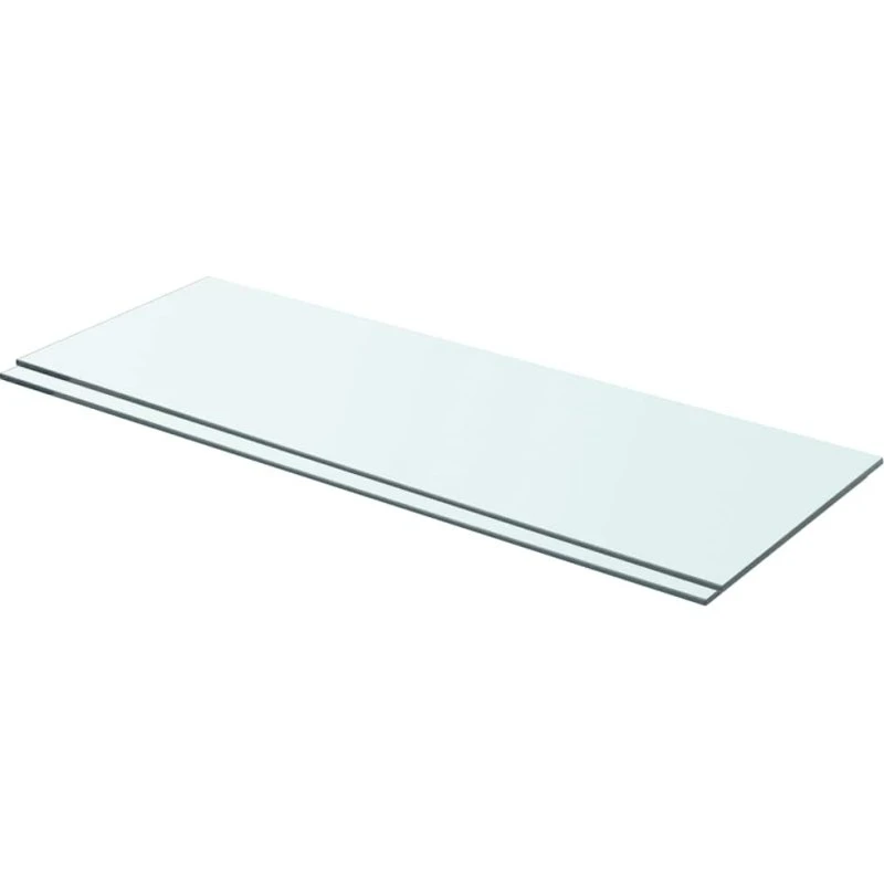vidaXL Hylder 2 stk. glaspanel 70x25 cm klar (8 mm, 15 kg)