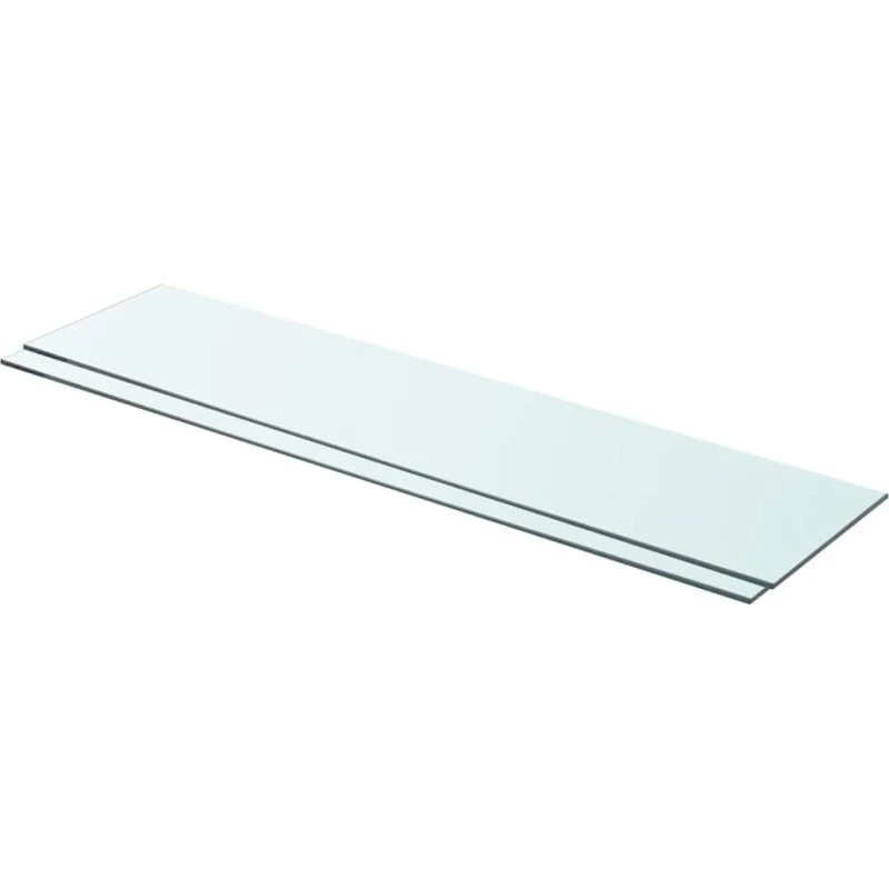 vidaXL glaspanelhylder 90 x 20 cm klar, 8 mm (2 stk)
