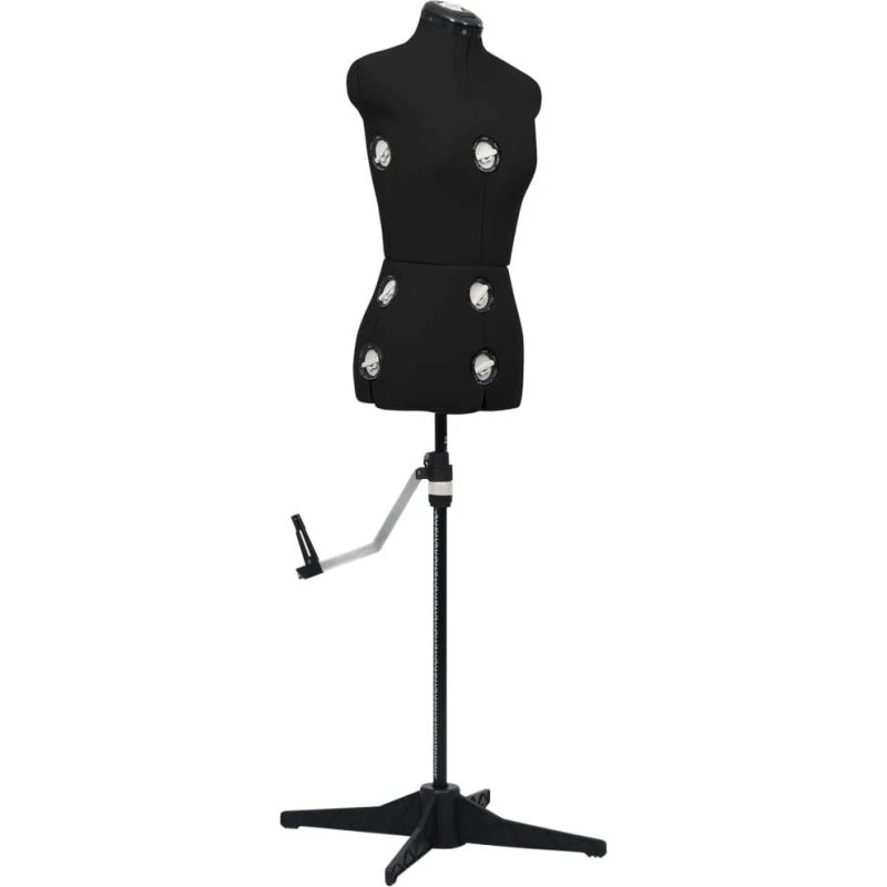 vidaXL justerbar gine kvinde S (33-40) - sort