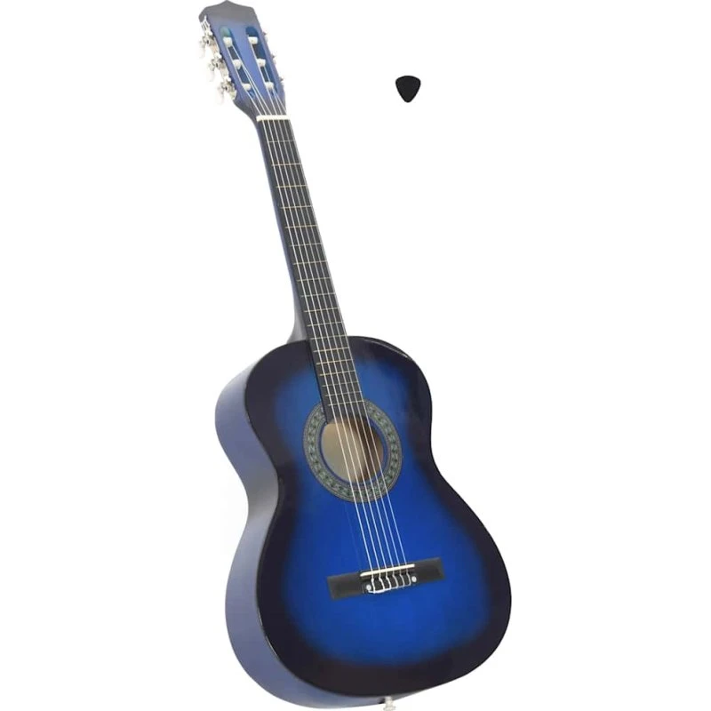 vidaXL klassisk 3/4-guitar 36" blå