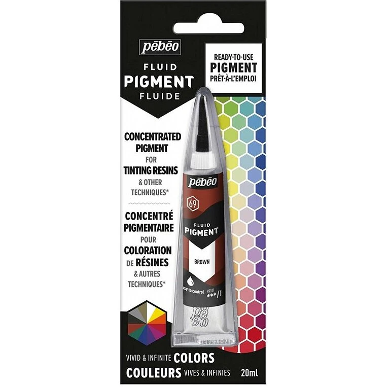 Pebeo Fluid Pigment 20 ml – Flydende pigment (Brun)