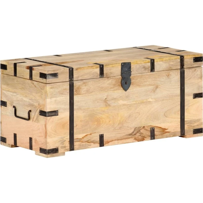 vidaXL opbevaringskiste 90x40x40 cm i massivt mangotræ