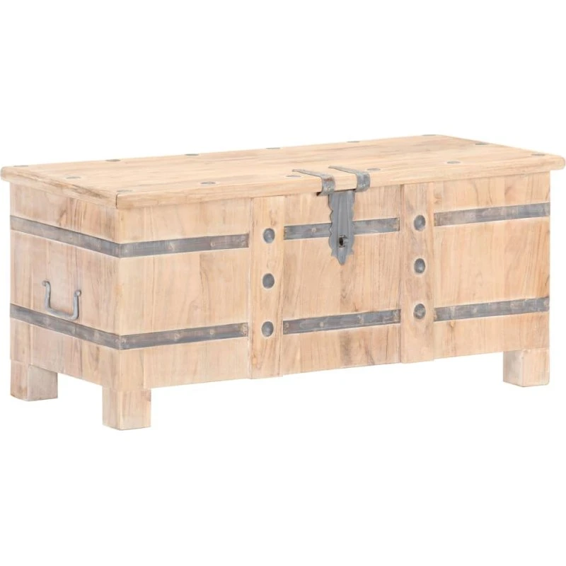 vidaXL opbevaringskiste 90x40x40 cm i massivt akacietræ