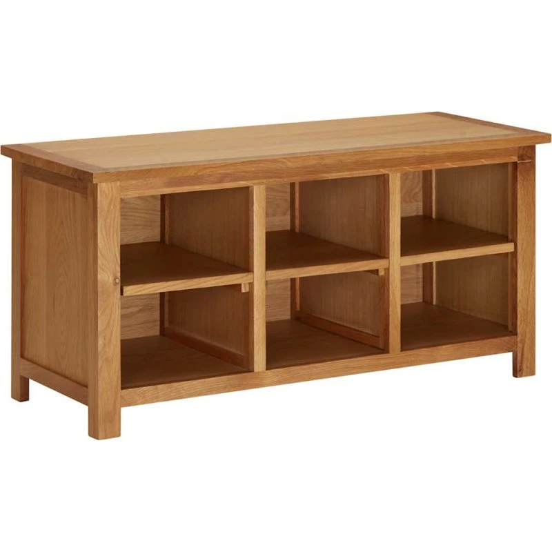 vidaXL skoreol 90x37x45 cm massivt egetræ