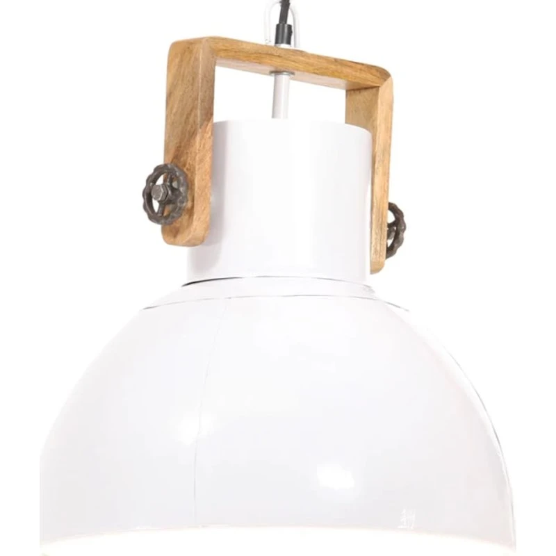 vidaXL industriel hængelampe Ø40 cm E27 25W, hvid