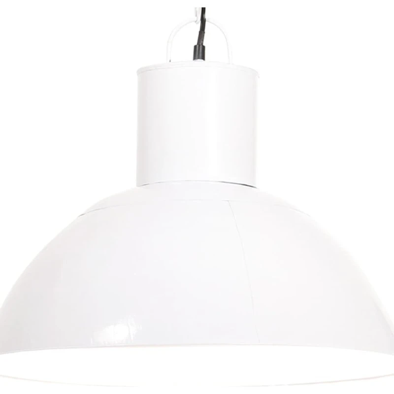 vidaXL hængelampe 48 cm rund E27 25 W hvid