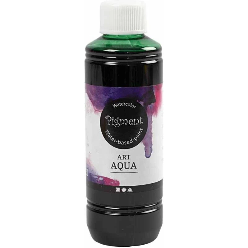 Art Aqua Pigment flydende akvarelmaling, sort, 250 ml