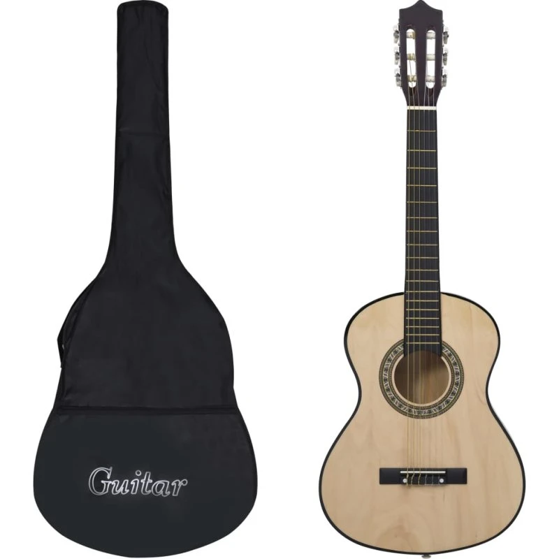 vidaXL Klassisk guitar 1/2 (34") med taske