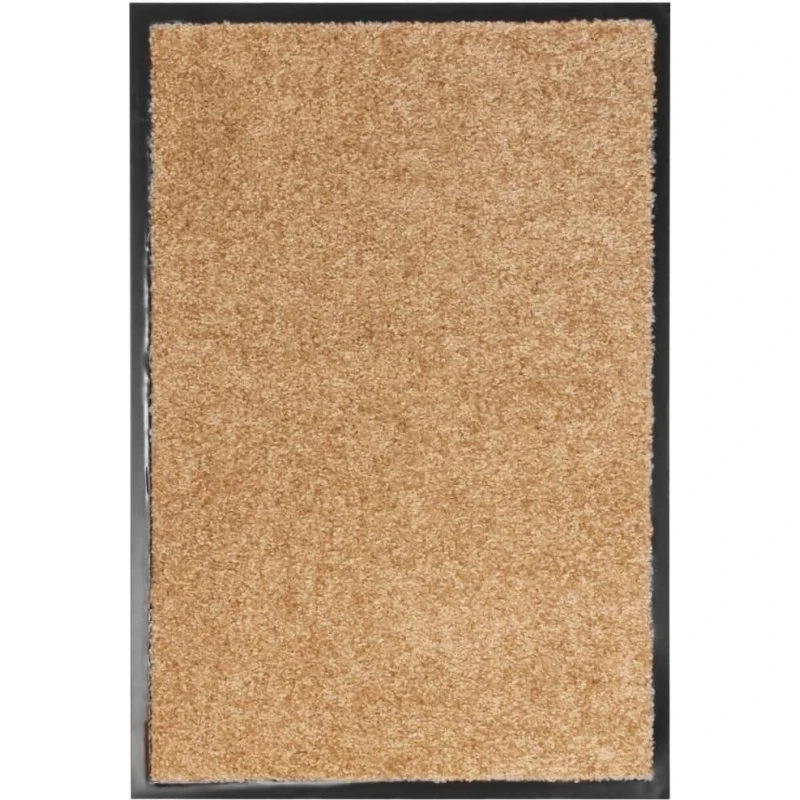 vidaXL vaskbar dørmåtte 40x60 cm creme