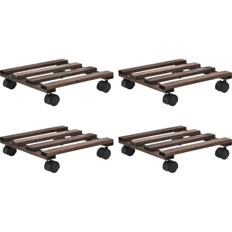 vidaXL plantevogne 4 stk. cedertræ 25 x 25 cm