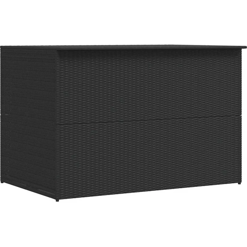 vidaXL opbevaringskasse 150x100x100 cm polyrattan sort