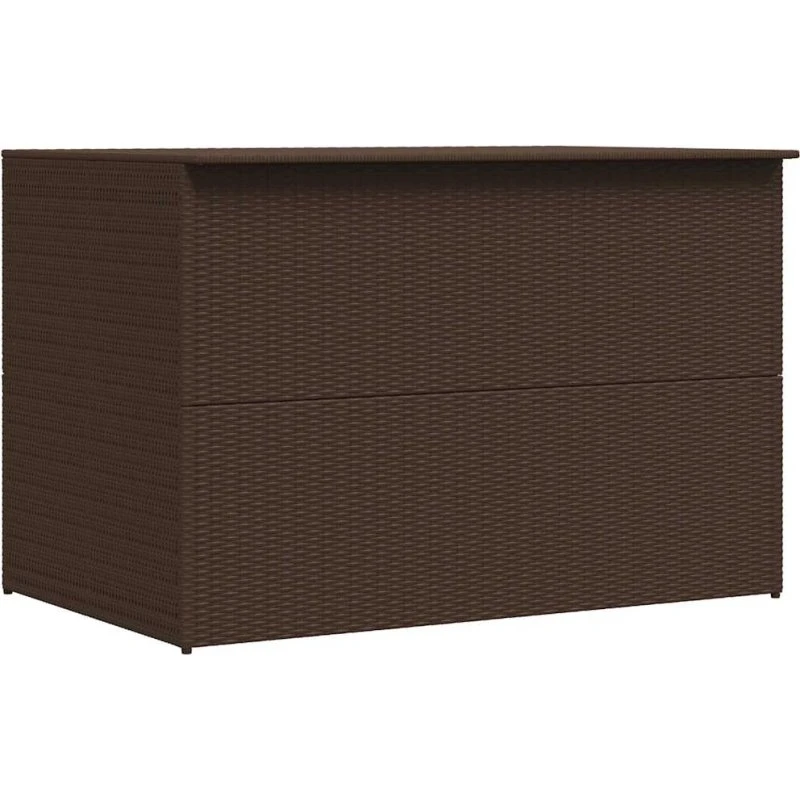 vidaXL opbevaringskasse 150x100x100 cm polyrattan brun