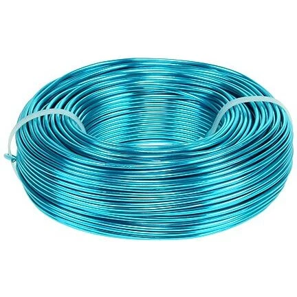 Aluminiumtråd Ø2 mm 500 g 60 m turkis