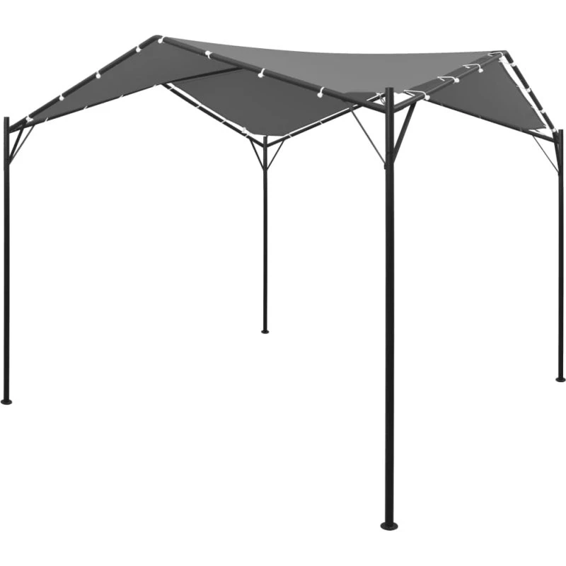 vidaXL Pavillon 4x4 m antracitgrå
