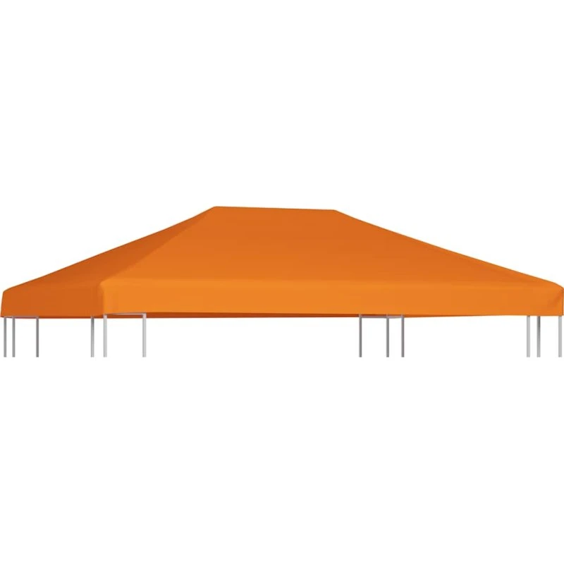 vidaXL pavillontopdække 310 g/m² 4x3 m orange