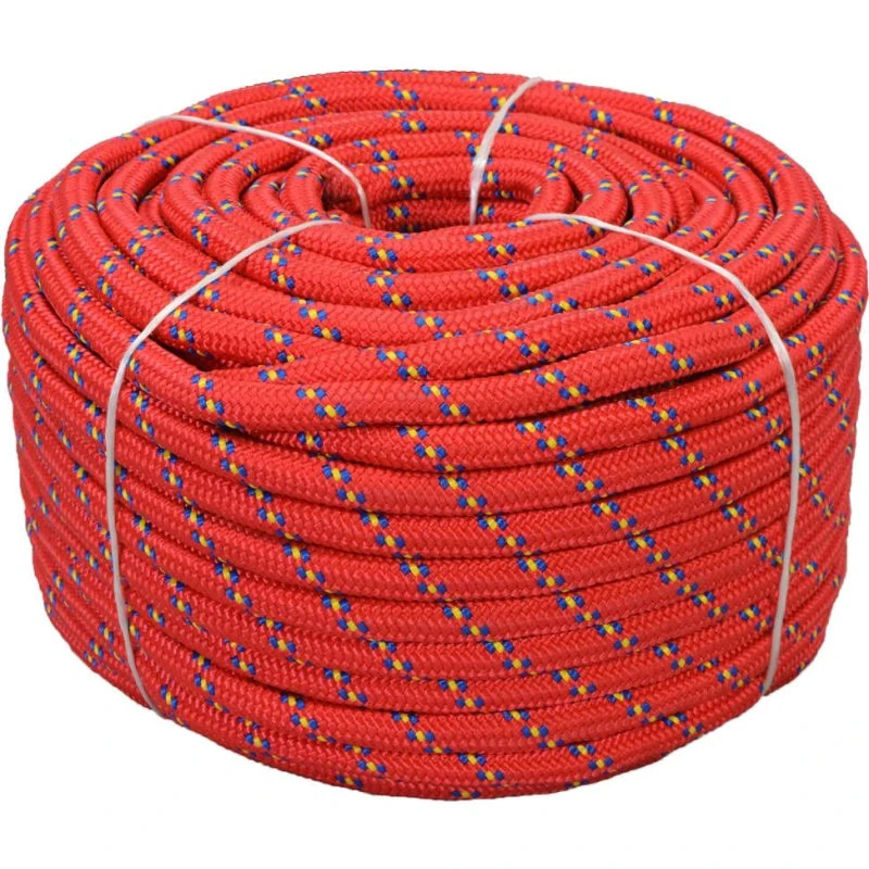 vidaXL marinereb 18 mm x 50 m – polypropylen, rød