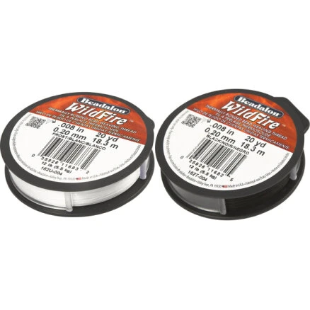 Perlevæv Smykketråd 0,20 mm hvid 18,3 m