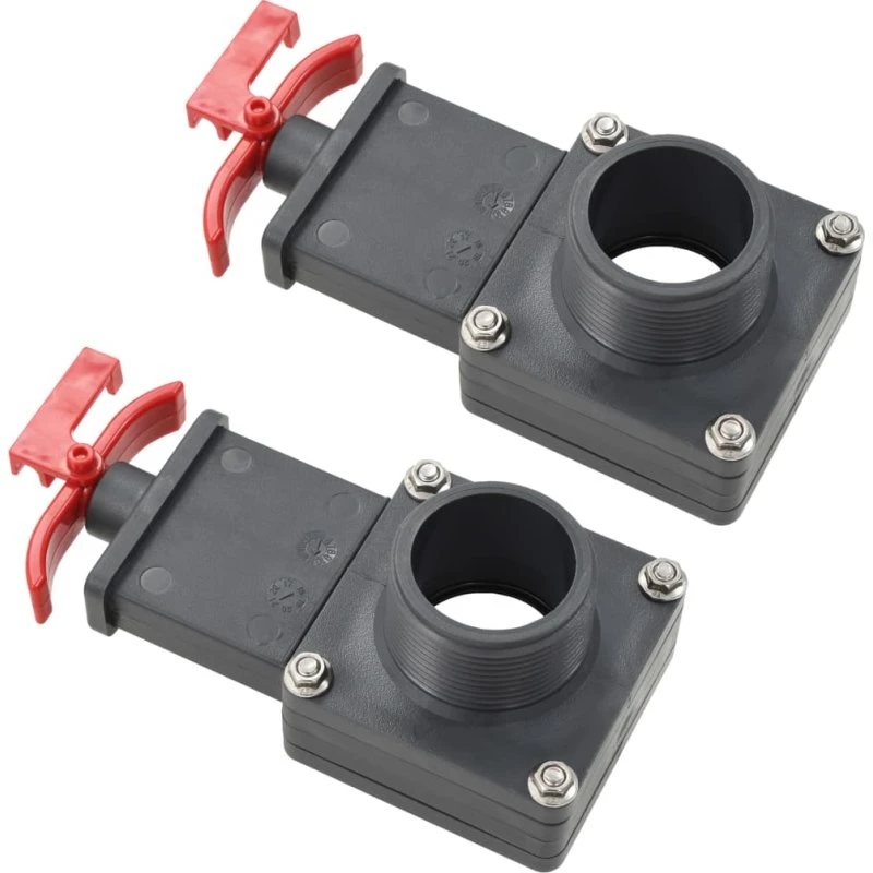 vidaXL portventil til pool 2 stk. 1,5"