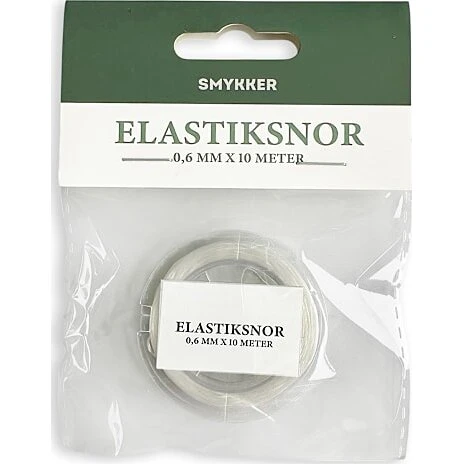 Elastiksnor flad 0,6 mm x 10 m
