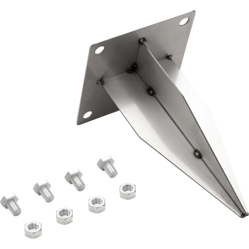 vidaXL jordspyd til vandsøjle 15x15x25 cm, sølv