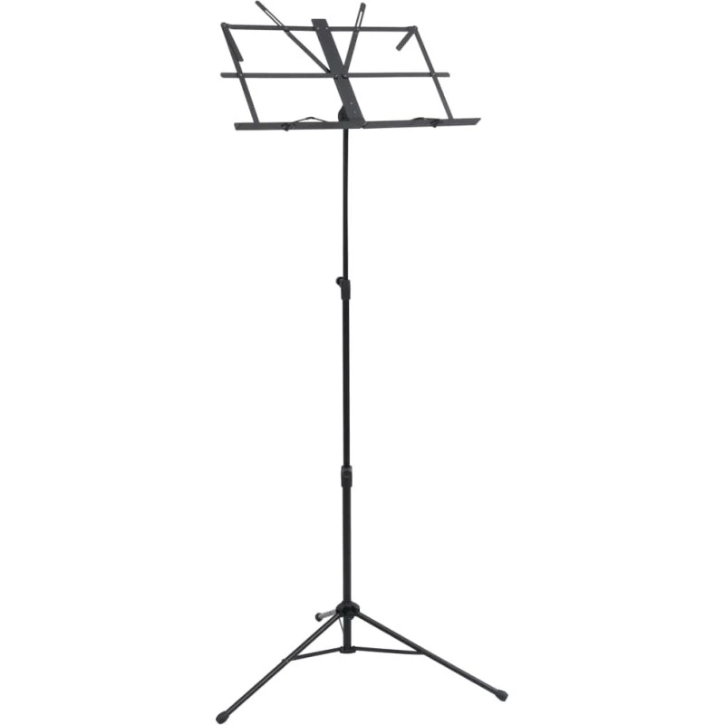 vidaXL nodestativ i stål, højdejusterbart – sort