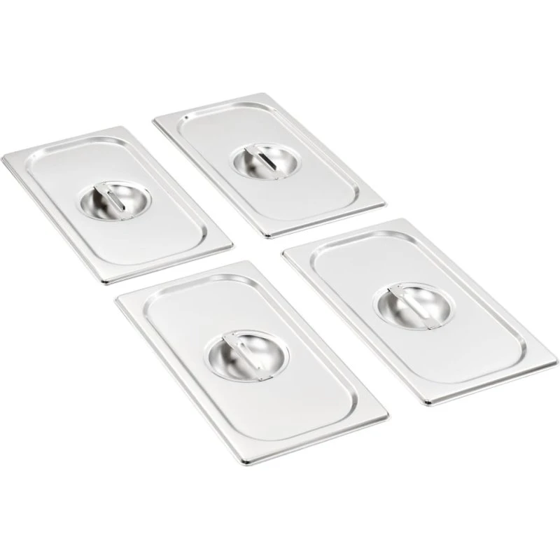 Universal Bradepandelåg GN 1/3 - Rustfrit stål, 4 stk