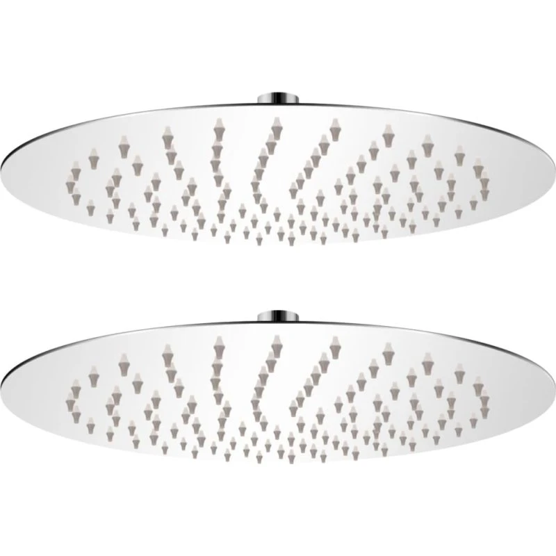 vidaXL Rain brusehoved 2 stk. rustfrit stål Ø 25 cm