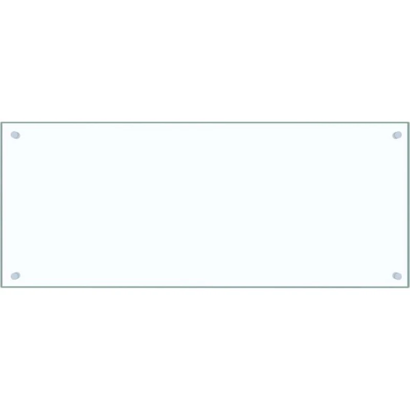 vidaXL stænkplade 100x40 cm i hærdet glas, gennemsigtig