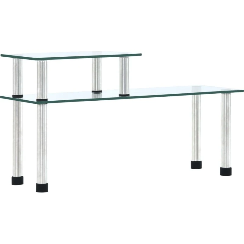 vidaXL køkkenreol i hærdet glas 45x16x26 cm, transparent