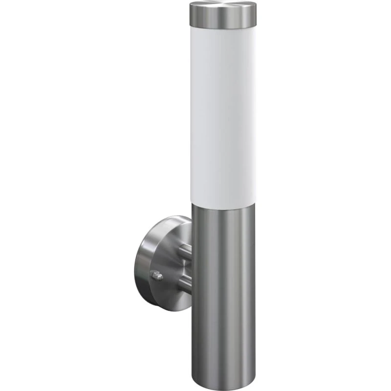 vidaXL RVS væglampe E27 IP44 til indendørs/udendørs