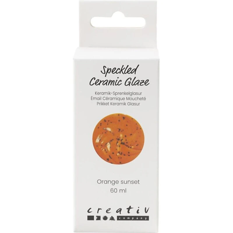 Prikket keramikglasur Orange Sunset 60 ml (999–1060 °C)