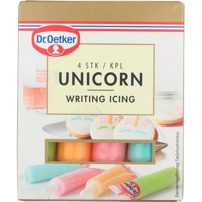 Dr. Oetker Unicorn Writing Icing 76 g - 4 stk