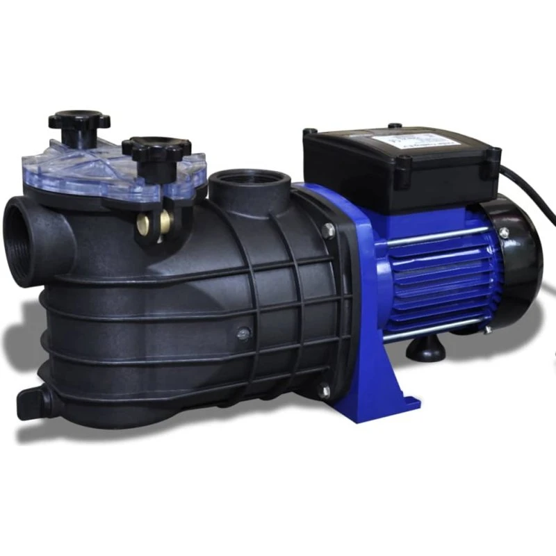 vidaXL poolpumpe elektrisk 500 W blå (9000 l/h)