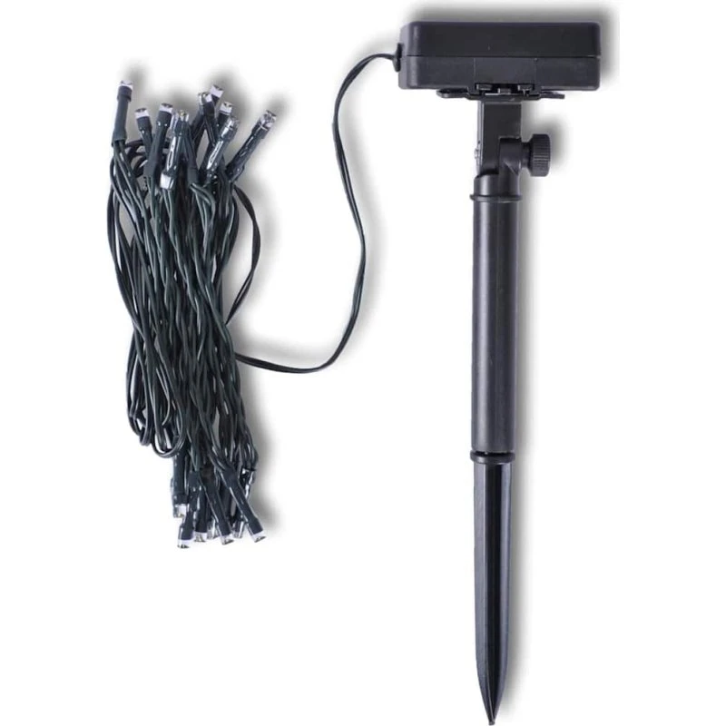 Solcelle LED-lysslynge 3,8 m 2-pak – varm hvid