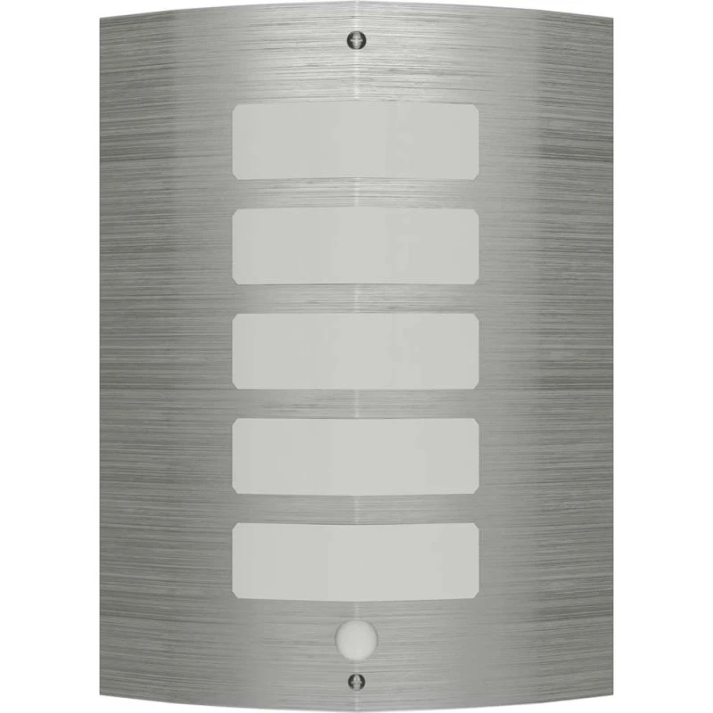 Væglampe i rustfrit stål med bevægelsessensor