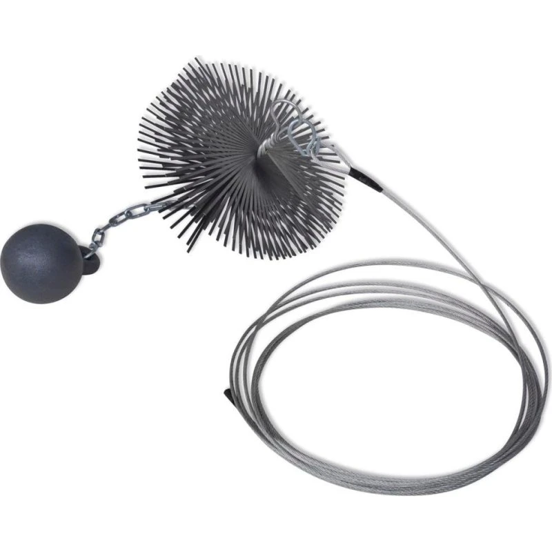 vidaXL rund skorstenskost 20 cm (ståltråd)