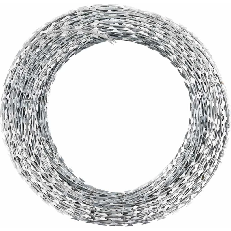 vidaXL BTO-22 Concertina pigtråd 60 m galvaniseret stål