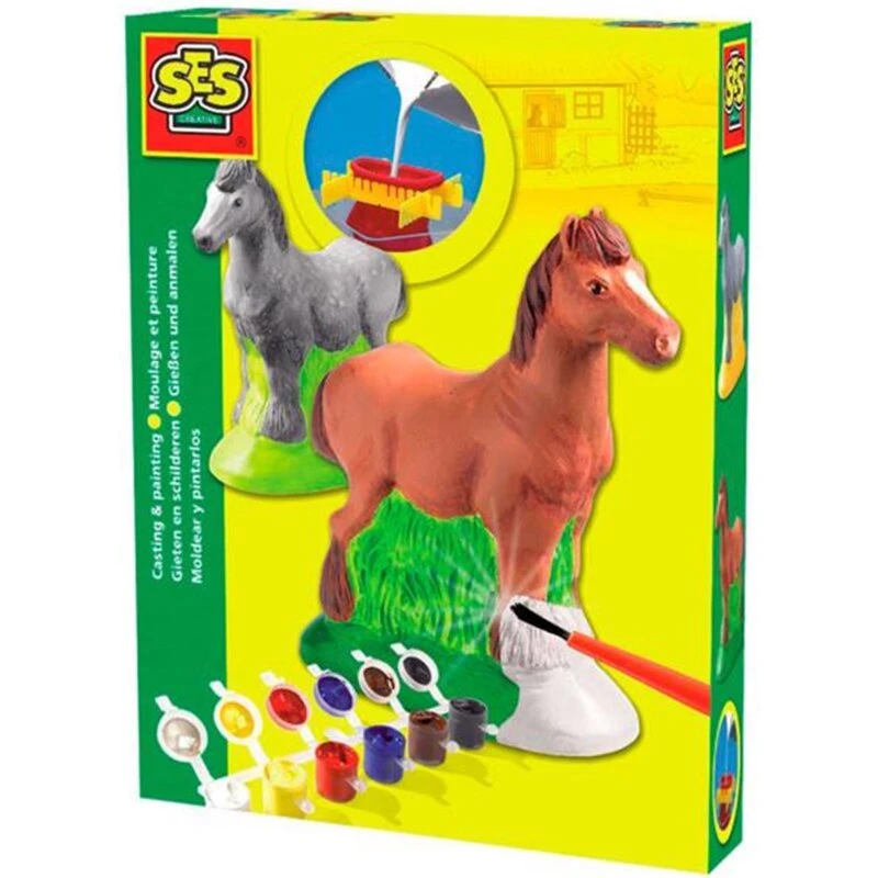SES Creative Støb og Mal Hest - Kreativt støbesæt til børn