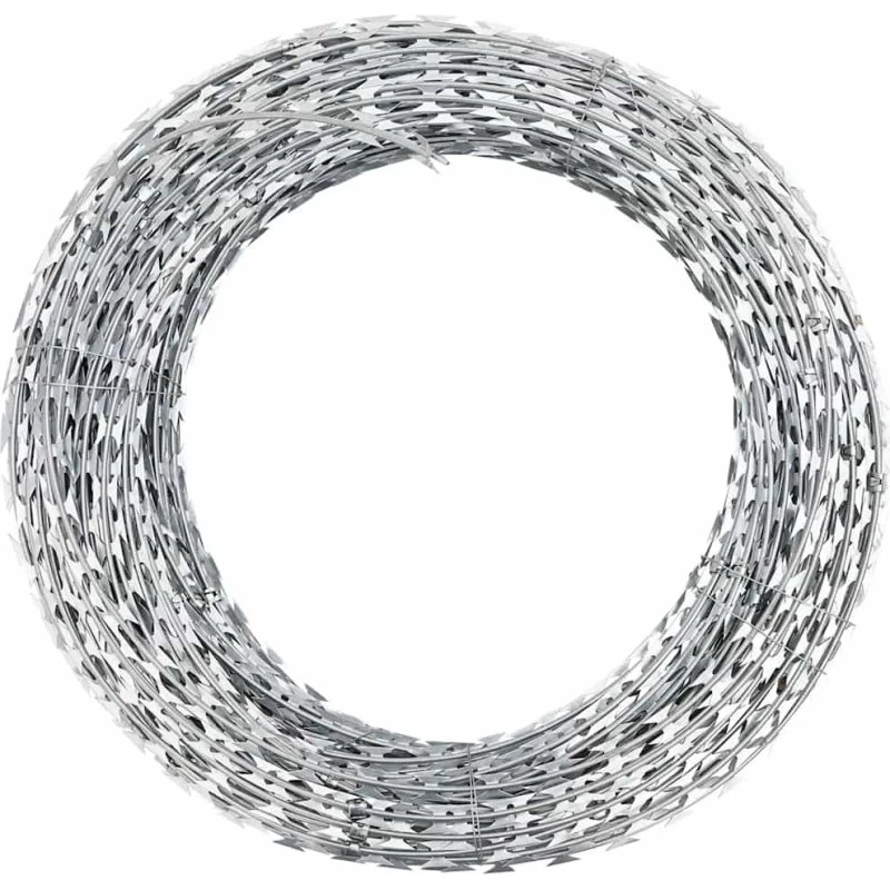 vidaXL BTO-22 Concertina pigtråd 100 m galvaniseret stål
