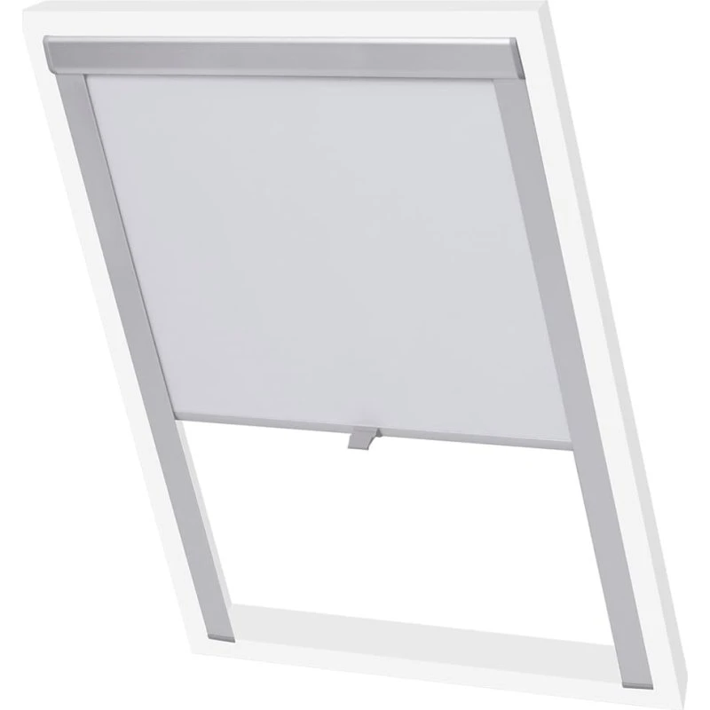 vidaXL mørklægningsrullegardin S06/606 hvid